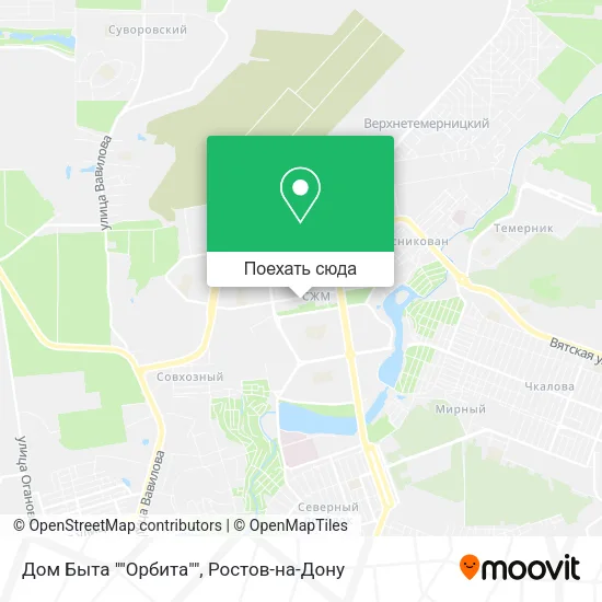 Карта Дом Быта ""Орбита""