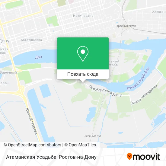 Карта Атаманская Усадьба