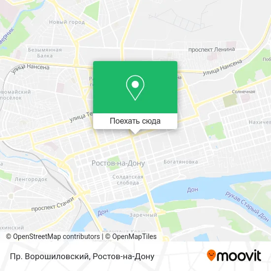 Карта Пр. Ворошиловский