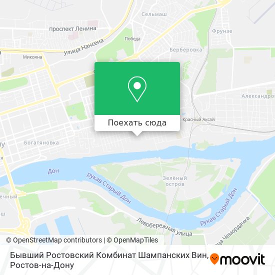Карта Бывший Ростовский Комбинат Шампанских Вин