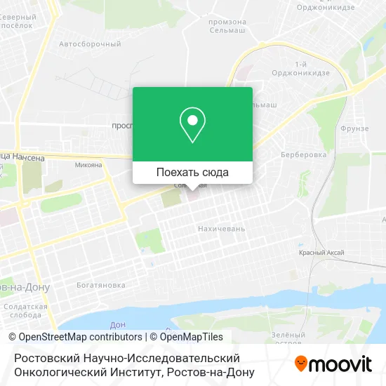 Карта Ростовский Научно-Исследовательский Онкологический Институт