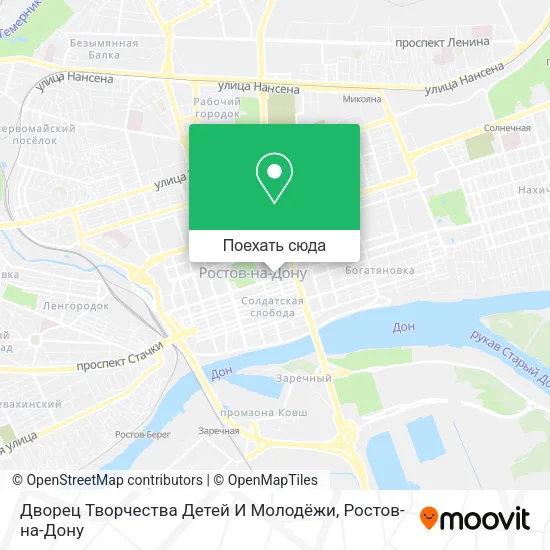 Карта Дворец Творчества Детей И Молодёжи
