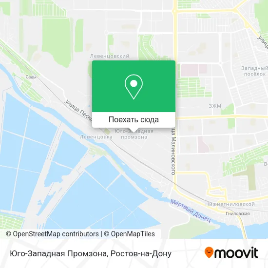 Карта Юго-Западная Промзона