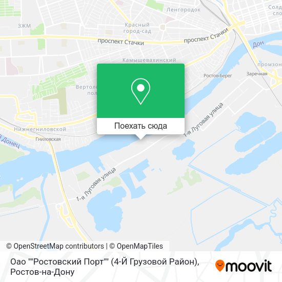 Карта Оао ""Ростовский Порт"" (4-Й Грузовой Район)