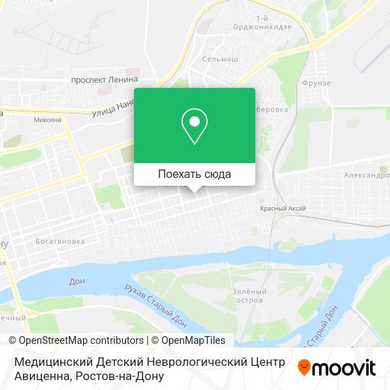 Карта Медицинский Детский Неврологический Центр Авиценна