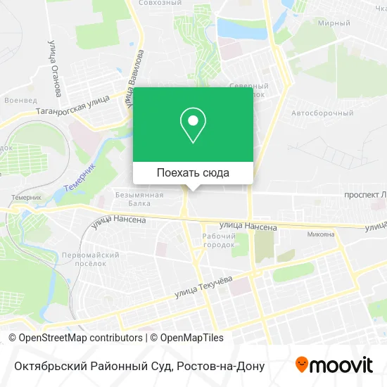Карта Октябрьский Районный Суд