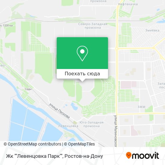 Карта Жк ""Левенцовка Парк""