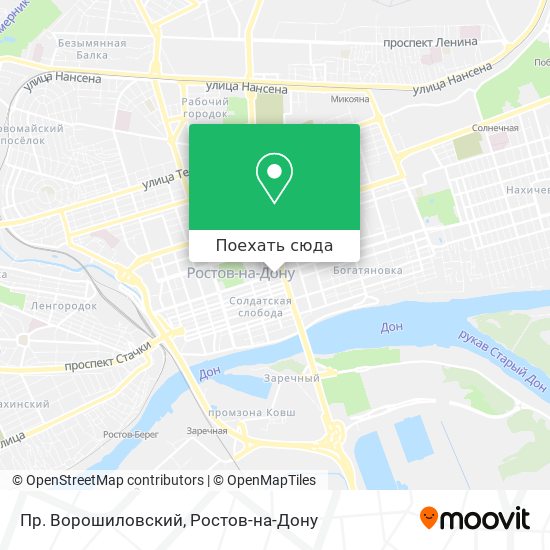 Карта Пр. Ворошиловский