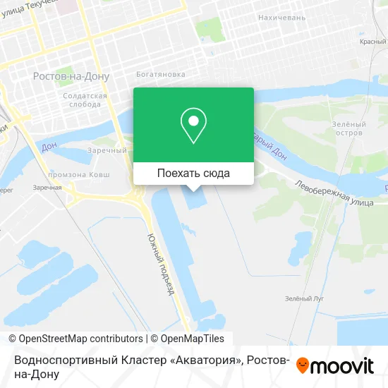 Карта Водноспортивный Кластер «Акватория»