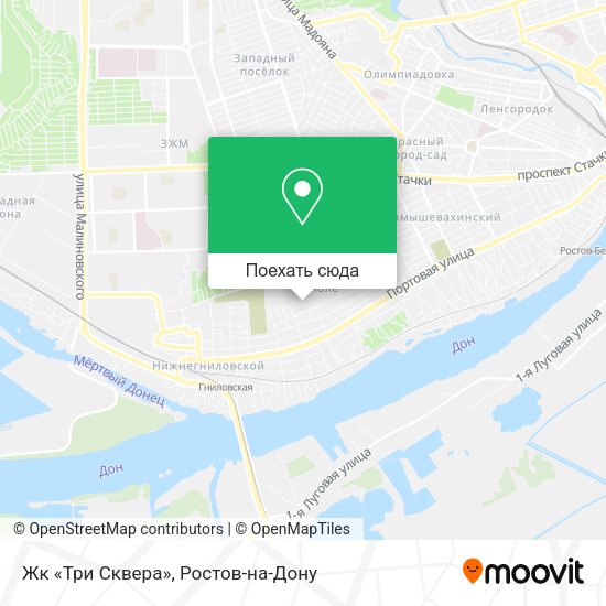 Карта Жк «Три Сквера»