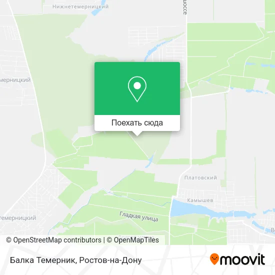 Карта Балка Темерник