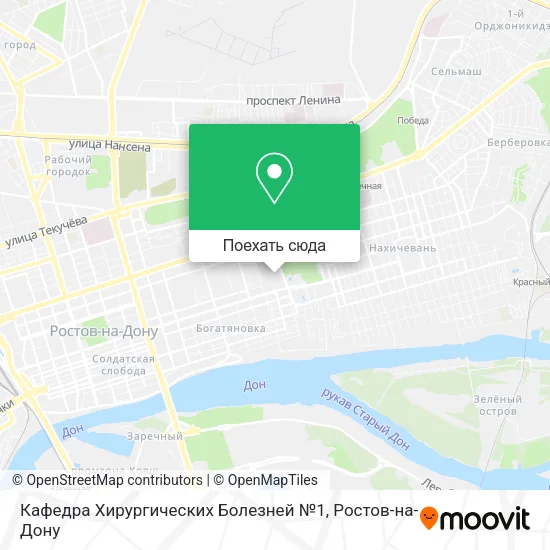 Карта Кафедра Хирургических Болезней №1