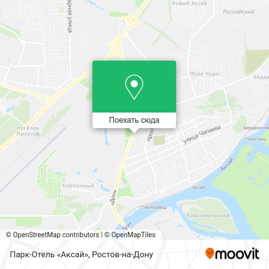 Карта Парк-Отель «Аксай»