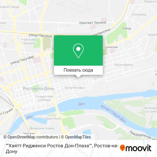 Карта ""Хаятт Ридженси Ростов Дон-Плаза""