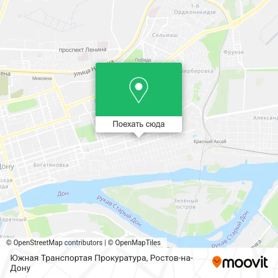 Карта Южная Транспортая Прокуратура