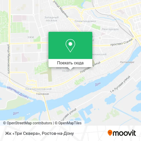 Карта Жк «Три Сквера»