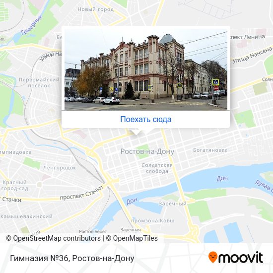Карта Гимназия №36
