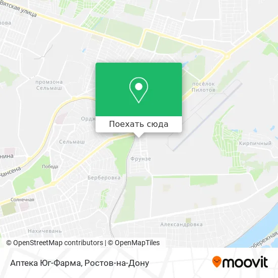 Карта Аптека Юг-Фарма