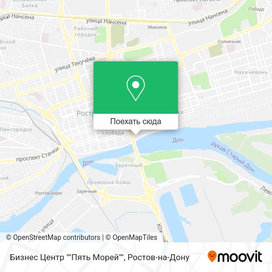 Карта Бизнес Центр ""Пять Морей""