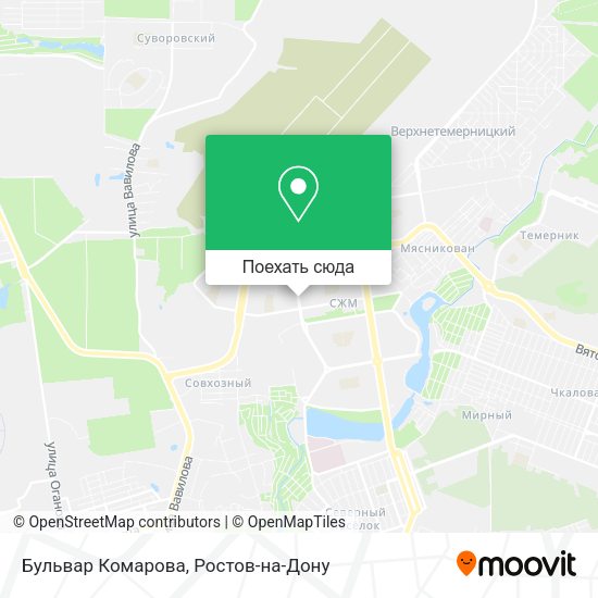 Карта Бульвар Комарова