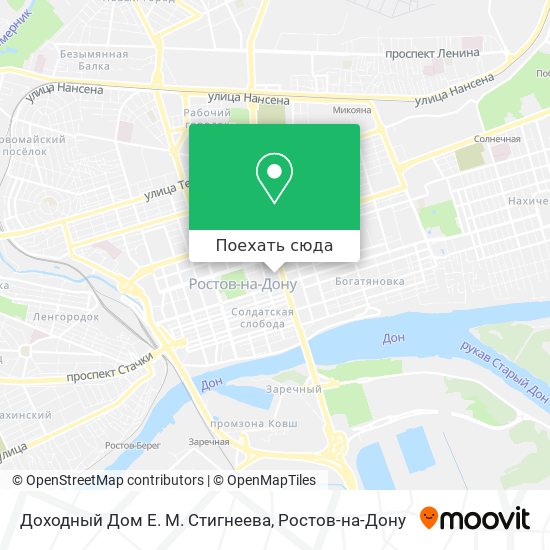 Карта Доходный Дом Е. М. Стигнеева