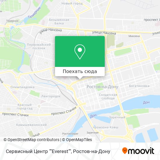 Карта Сервисный Центр ""Everest""