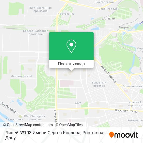 Карта Лицей №103 Имени Сергея Козлова