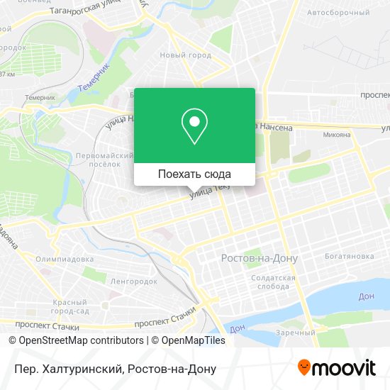 Карта Пер. Халтуринский