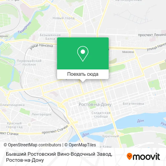 Карта Бывший Ростовский Вино-Водочный Завод