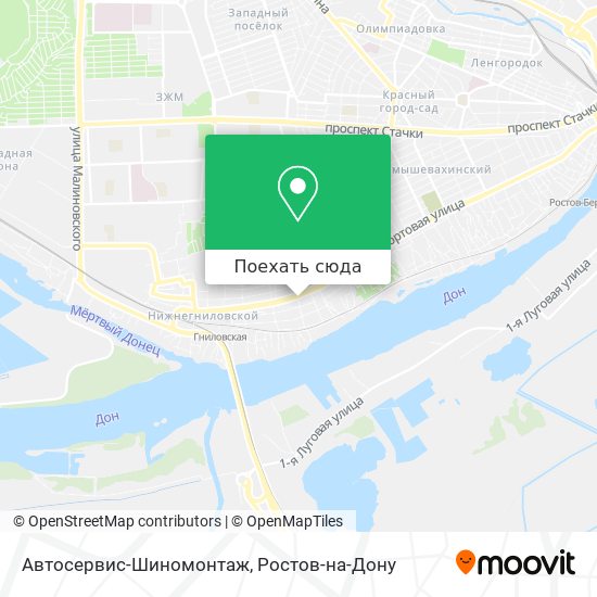 Карта Автосервис-Шиномонтаж
