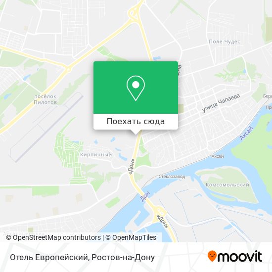 Карта Отель Европейский