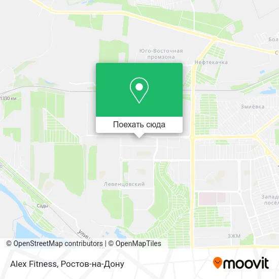 Карта Alex Fitness