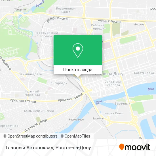 Карта Главный Автовокзал