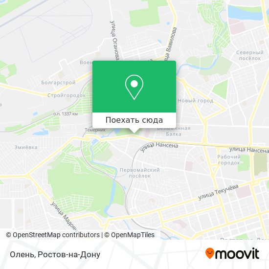 Карта Олень