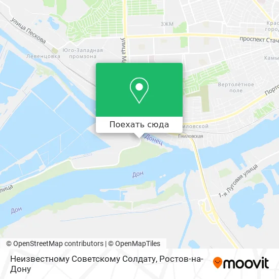 Карта Неизвестному Советскому Солдату