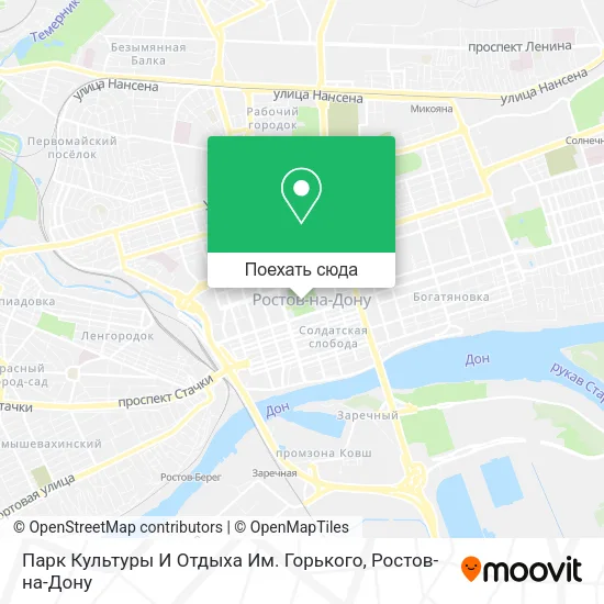 Карта Парк Культуры И Отдыха Им. Горького