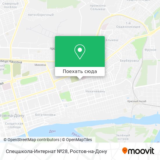 Карта Спецшкола-Интернат №28