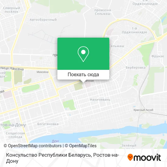 Карта Консульство Республики Беларусь
