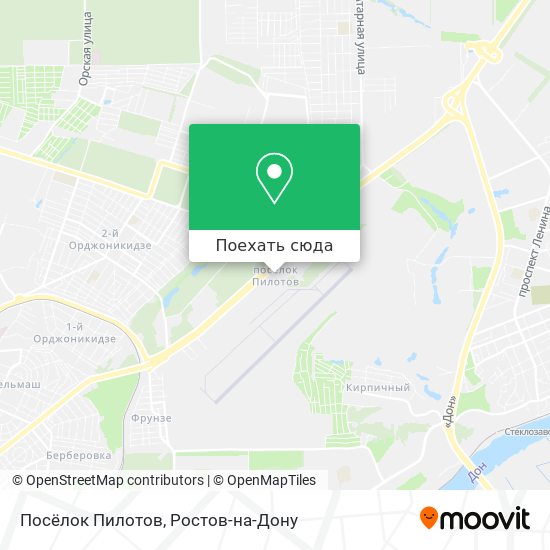 Карта Посёлок Пилотов