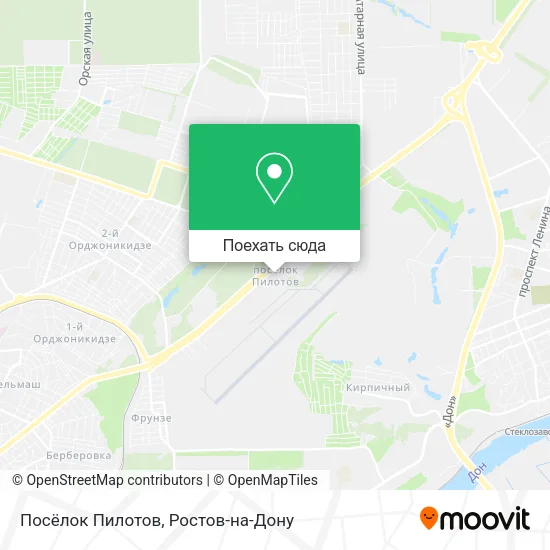 Карта Посёлок Пилотов