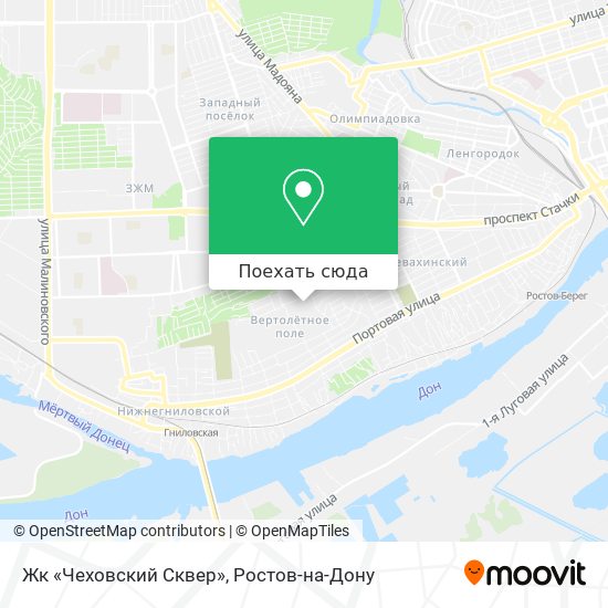 Карта Жк «Чеховский Сквер»