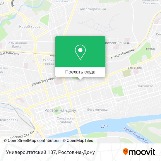 Карта Университетский 137