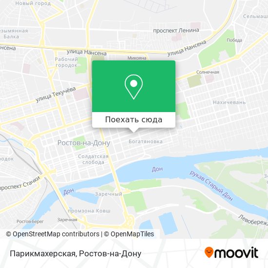 Карта Парикмахерская
