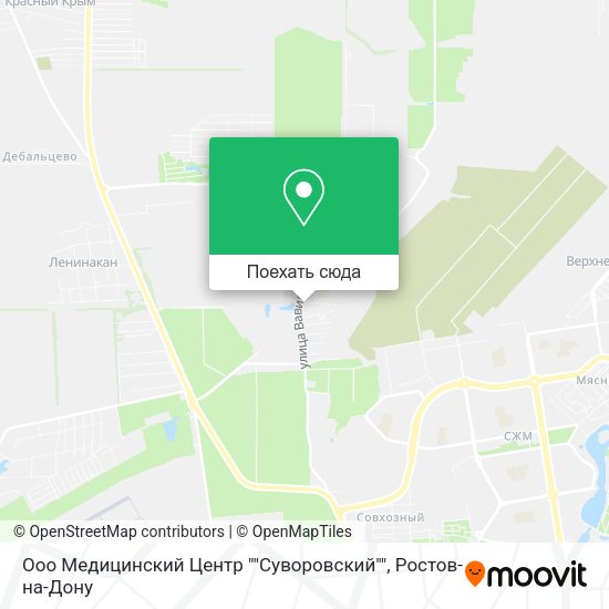 Карта Ооо Медицинский Центр ""Суворовский""