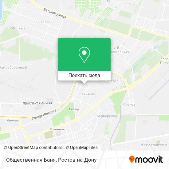 Карта Общественная Баня