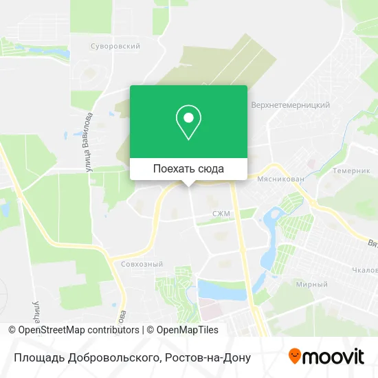Карта Площадь Добровольского
