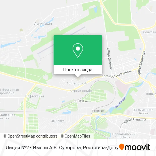 Карта Лицей №27 Имени А.В. Суворова