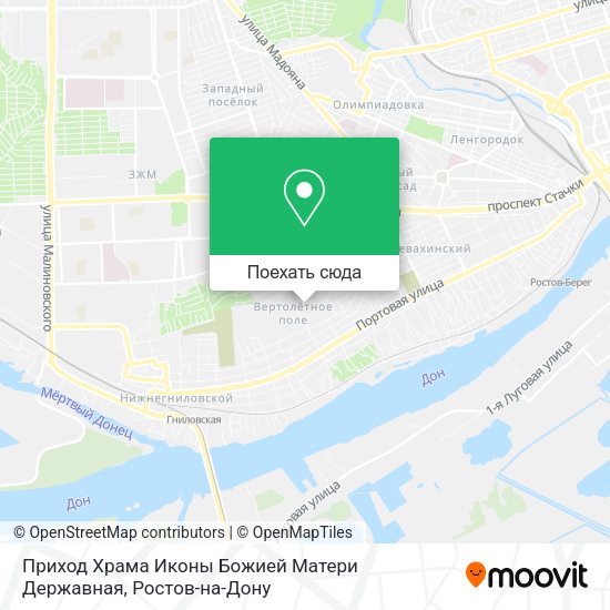 Карта Приход Храма Иконы Божией Матери Державная
