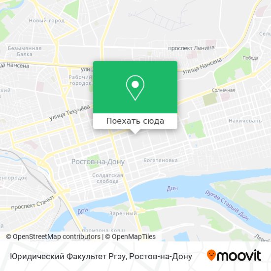 Карта Юридический Факультет Ргэу