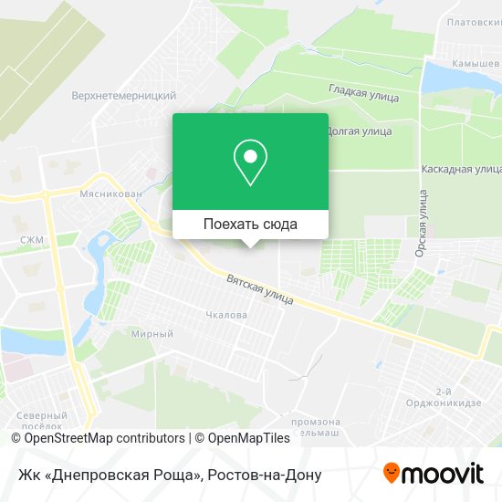 Карта Жк «Днепровская Роща»